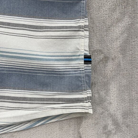 Kuhl Intriguer Shirt Snap Front Short Sleeve Striped Hiking Shirt - Picture 2 of 13